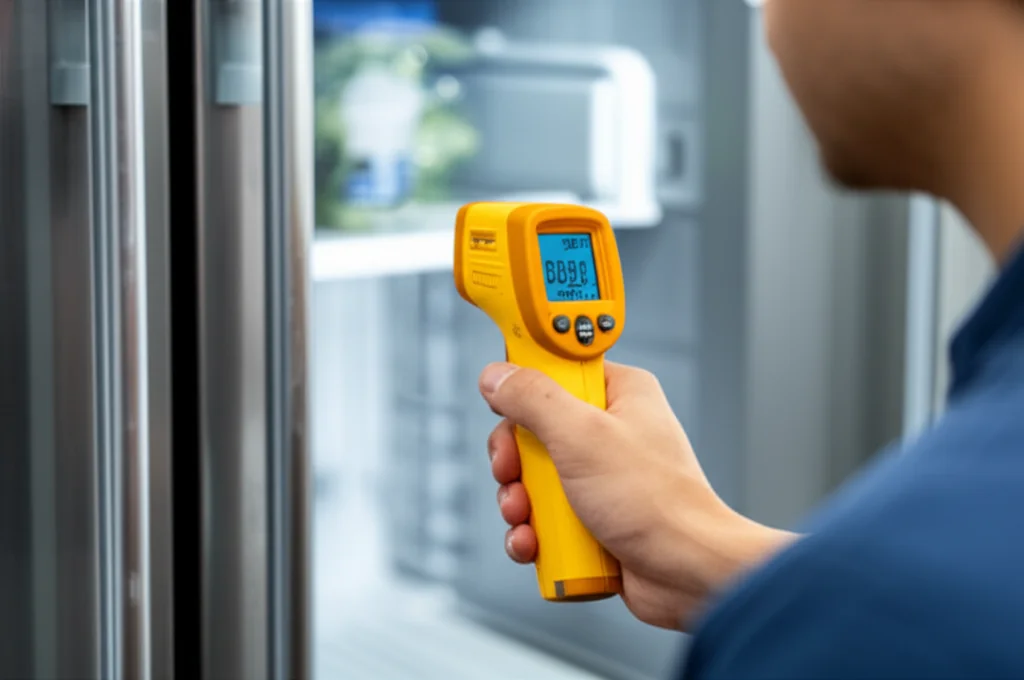 Quality check on repaired Sub-Zero refrigerator